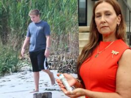 Georgina Cornago with photo of son Giovanni Cipriano