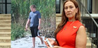 Georgina Cornago with photo of son Giovanni Cipriano