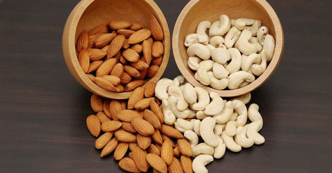 Almonds and Cashews