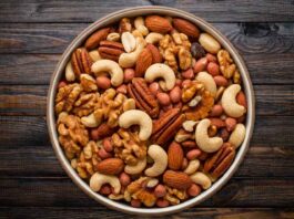 AI-Generated Bowl of Peanuts and Tree Nuts