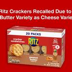 Advisory: Ritz Crackers Recalled Due to Peanut Butter Variety Mislabeled as Cheese Variety Ritz Recall