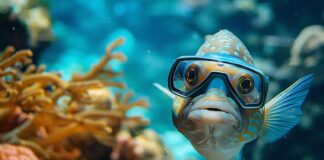 Fish Wearing Goggles - AI-Generated