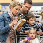 Food Allergy Family Grocery Shopping - AI-Generated