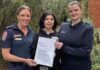 Paramedic Louise Creasey, Matilda Little and Dispatcher Nicole Middleton