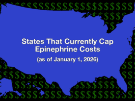 States That Currently Cap Epinephrine Costs