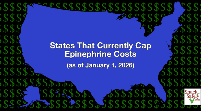 States That Currently Cap Epinephrine Costs