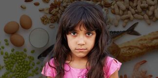 Sad Girl and Multiple Food Allergens