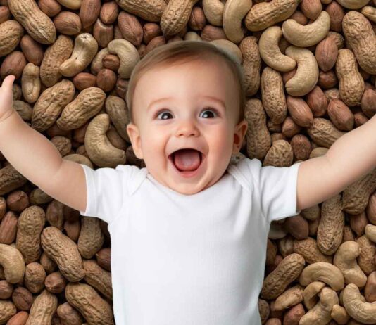 Baby with Peanuts and Cashews