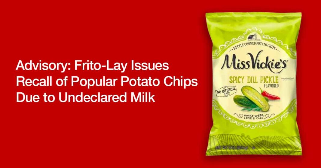 Miss Vickie's Recall