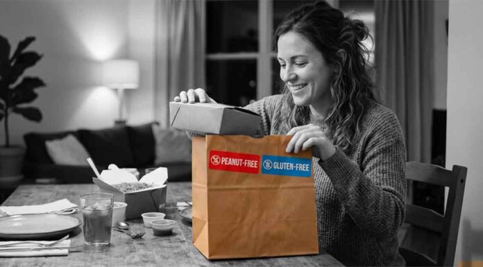 Takeout with Allergen and Gluten Labeling