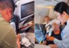Drs Boo and Tan, working to save passenger from anaphylaxis