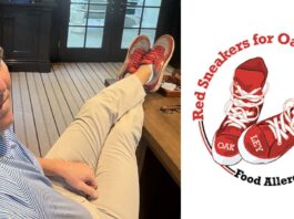 Eli's Red Sneakers Message