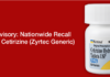 Cetirizine Recall