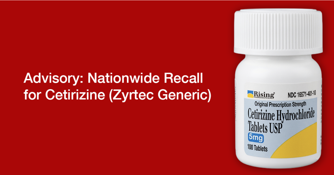 Cetirizine Recall