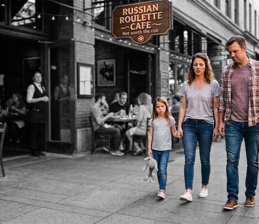 Russian Roulette Cafe - AI-Generated