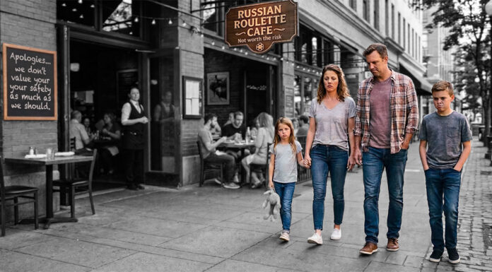 Russian Roulette Cafe - AI-Generated