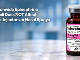 American Regent Epinephrine Recall