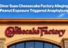 Diner Sues Cheesecake Factory Alleging Peanut Exposure Triggered Anaphylaxis Cheesecake Factory Suit