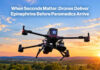 When Seconds Matter: Drones Deliver Epinephrine Before Paramedics Arrive Emergency Medical Drone - AI-Background
