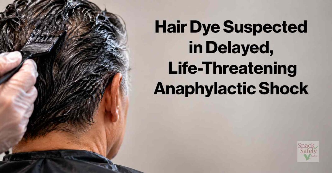 Hair Dye Suspected Anaphylaxis