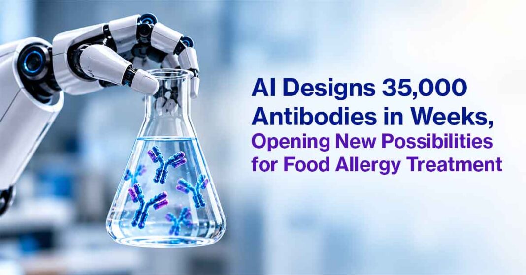 Robotic Hand Holding Antibody Flask - AI-Generated