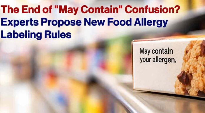 The End of “May Contain” Confusion? Experts Propose New Food Allergy Labeling Rules The End of May Contain